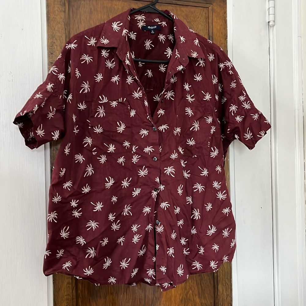 Madewell tropical oversized shirt